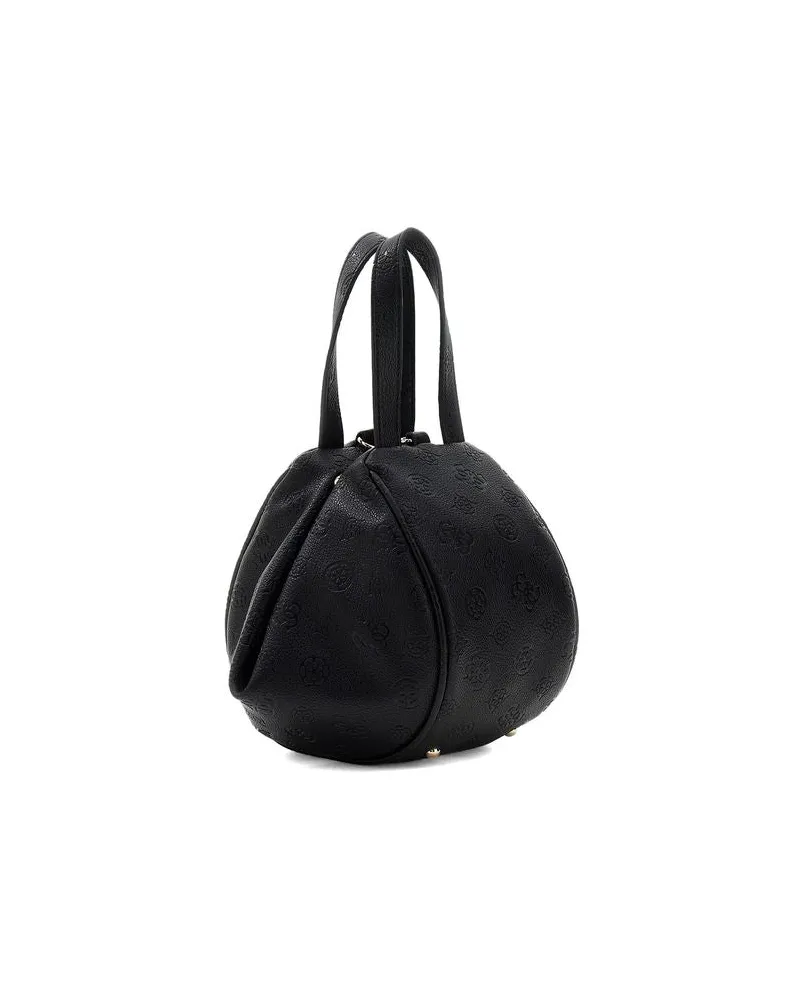 Guess Women's Crossbody Bag Black Logo Polyurethane - Pouches Black