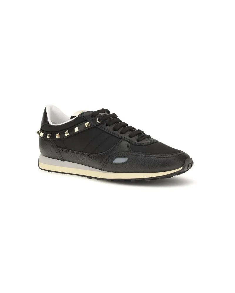 Valentino Garavani Stud Up Sneaker — Black Black