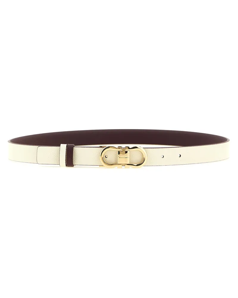 Ferragamo Doppio Gancini Belt — Plum Plum