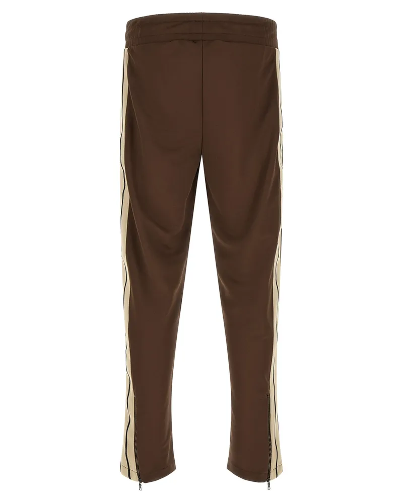 Palm Angels Logo-Printed Track Track Pants — Brown Brown