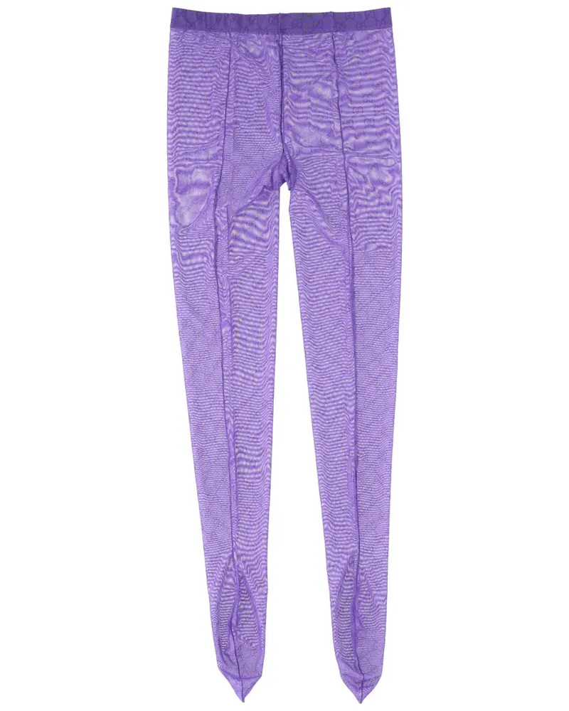 Gucci GG Logo Polyamide Leggings — Purple Purple