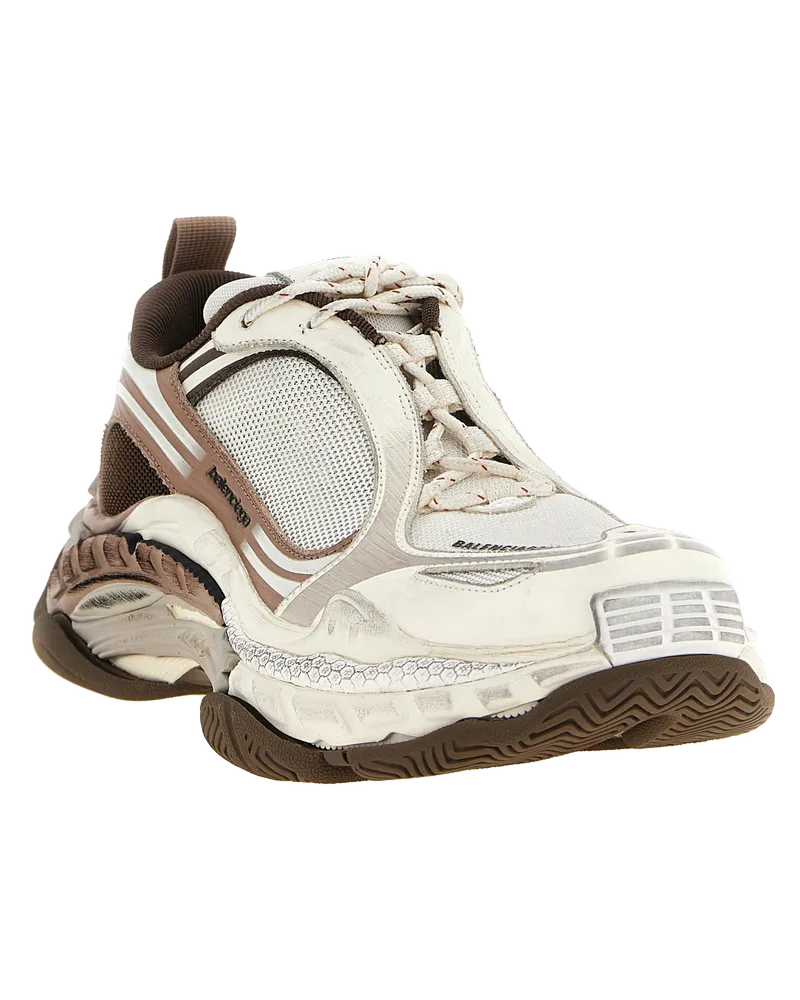 Balenciaga Men's White Polyethylene Athletic Sneakers White