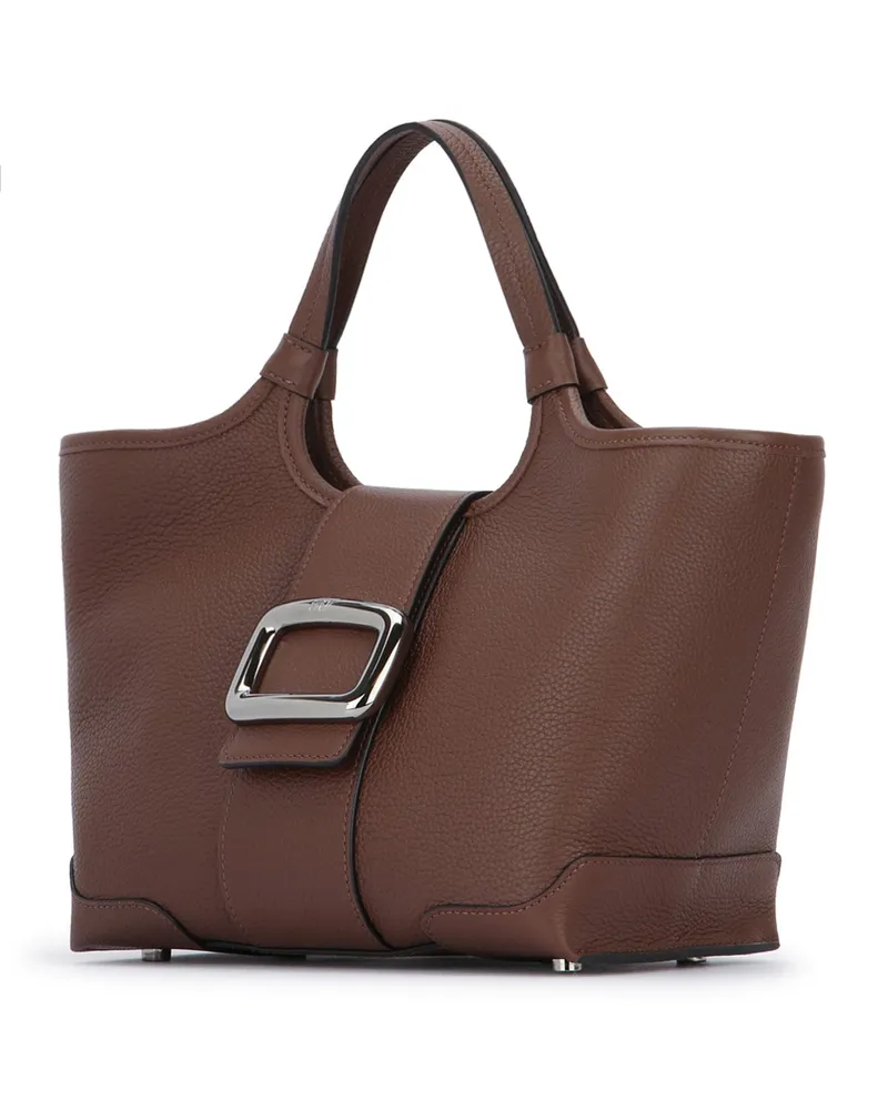 Roger Vivier Rbwaogae100qv7 S604 Noce Leather Borse A Mano Bag Brown