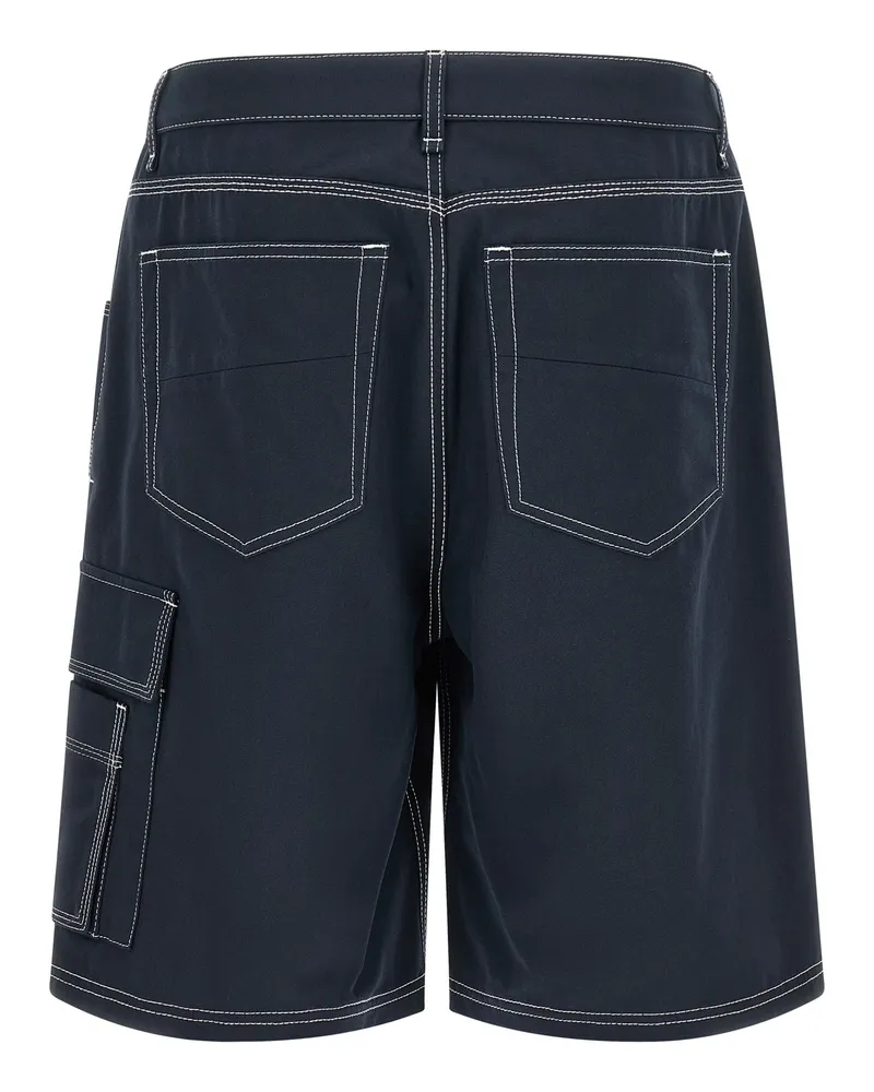 Fendi Men's Blue Cotton Bermuda Shorts Blue