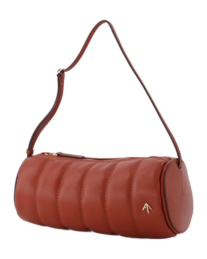 Manu Atelier Women's Shoulder Bag Red Leather Red