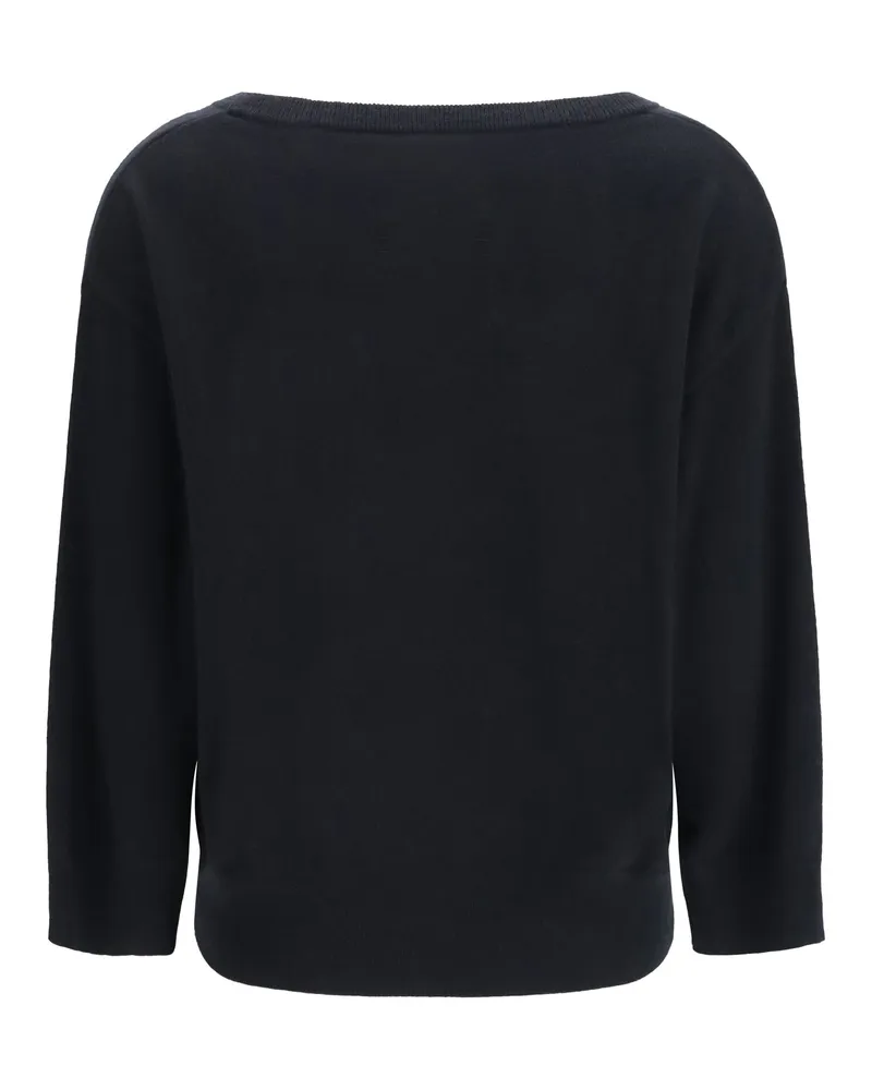 extreme cashmere Women's N°491 Pearl Cashmere Sweater Raven Kashmir-Capra Hircus Kashmir/capra Black
