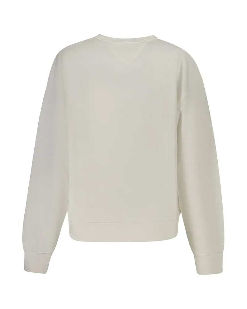 Tommy Hilfiger Logo Appliqué Sweatshirt — White White