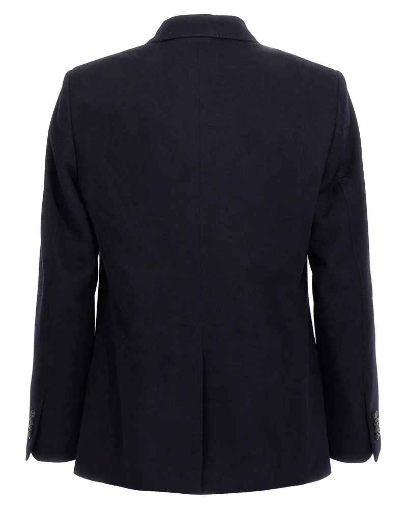 Etro Decorative Basting Blazer Navy