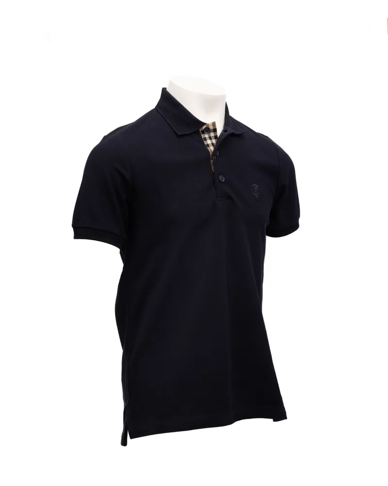 Burberry Cotton Polo Shirt — Blue Blue