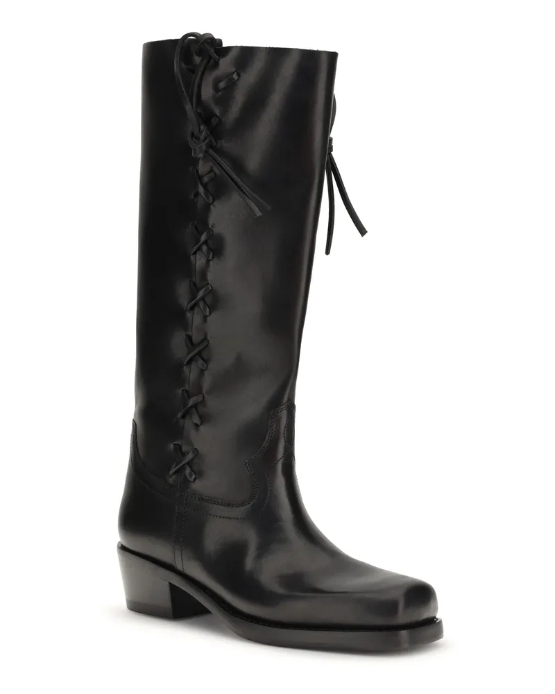 Paris Texas Women's Boots Roxanne Black Calfskin Calf Leather Black