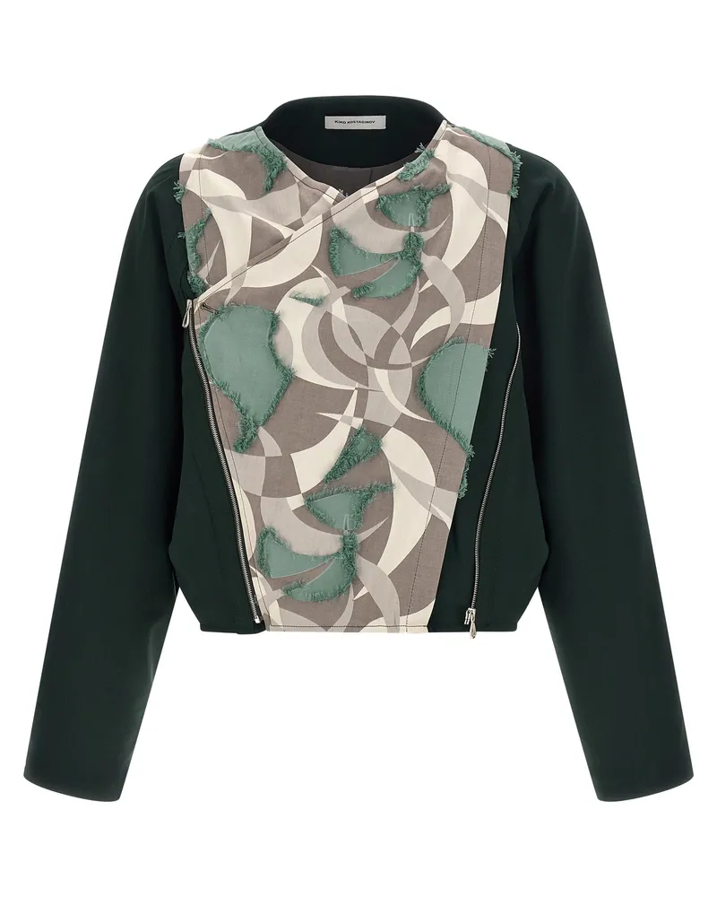 KIKO KOSTADINOV Men Multicolor Virgin Wool Shell Jacket Clothing Green