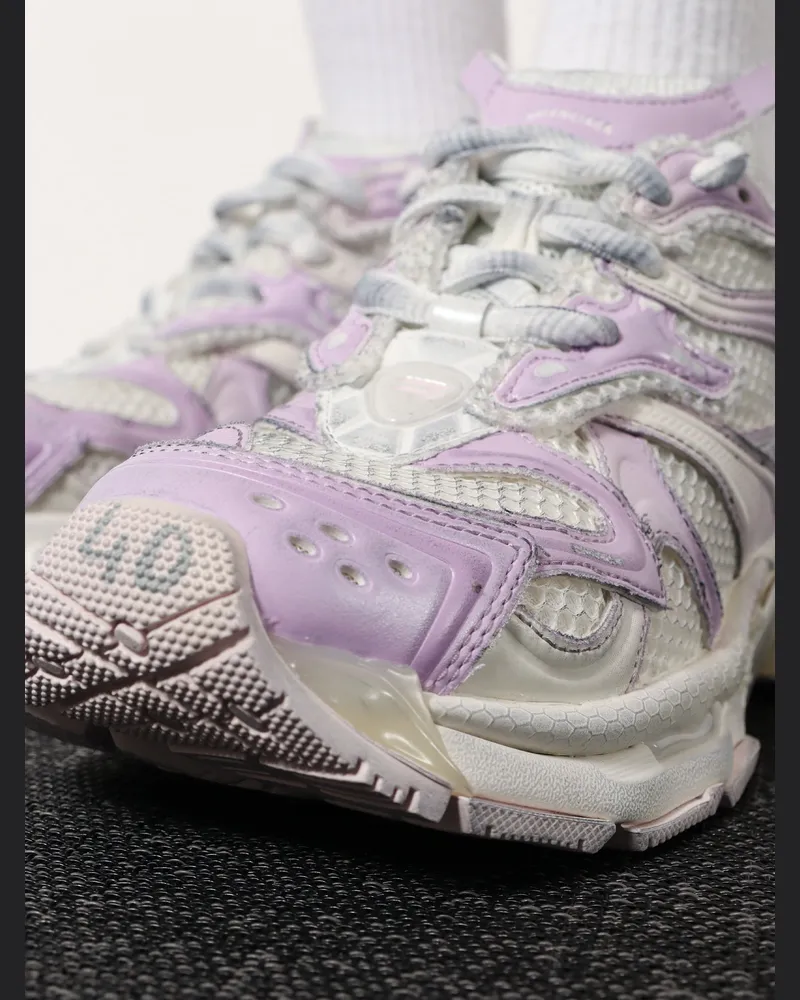 Balenciaga Women's Sneakers Runner 2 White Nylon Mesh-Nylon Trainers Mesh/nylon White