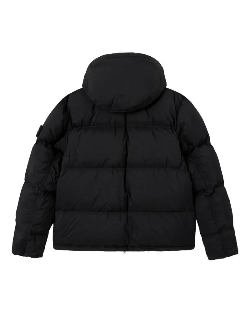 Stone Island Men Down Jacket Black Polyamide Padded Black