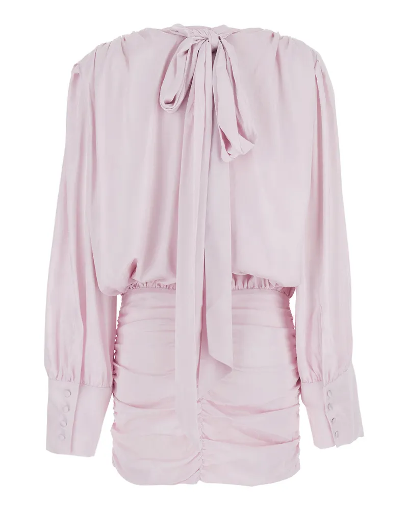 ROTATE Birger Christensen Women's Dress Pink Silk Pink