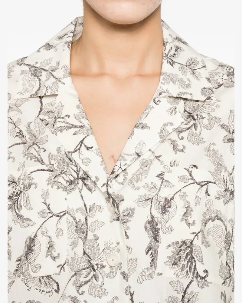 Golden Goose Women's Floral-Print Shirt Ss26 W 