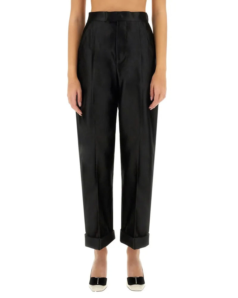 Tom Ford Silk Trousers — Black Black