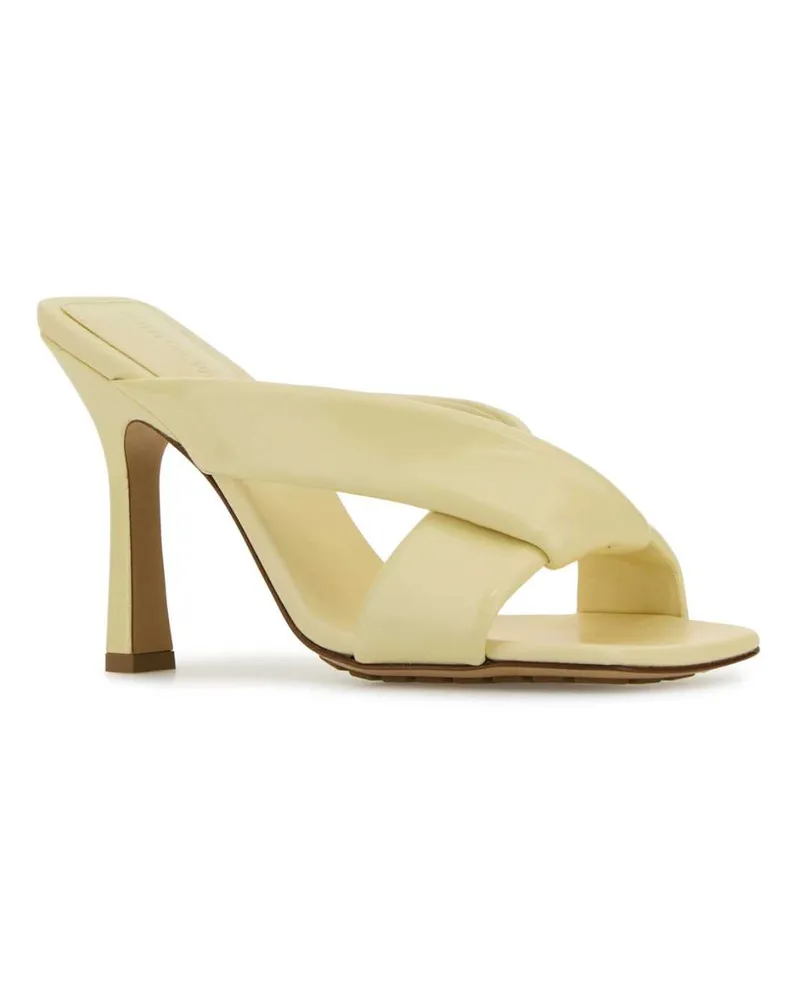 Bottega Veneta Women's Riva Mule Yellow Calf Sandal Yellow