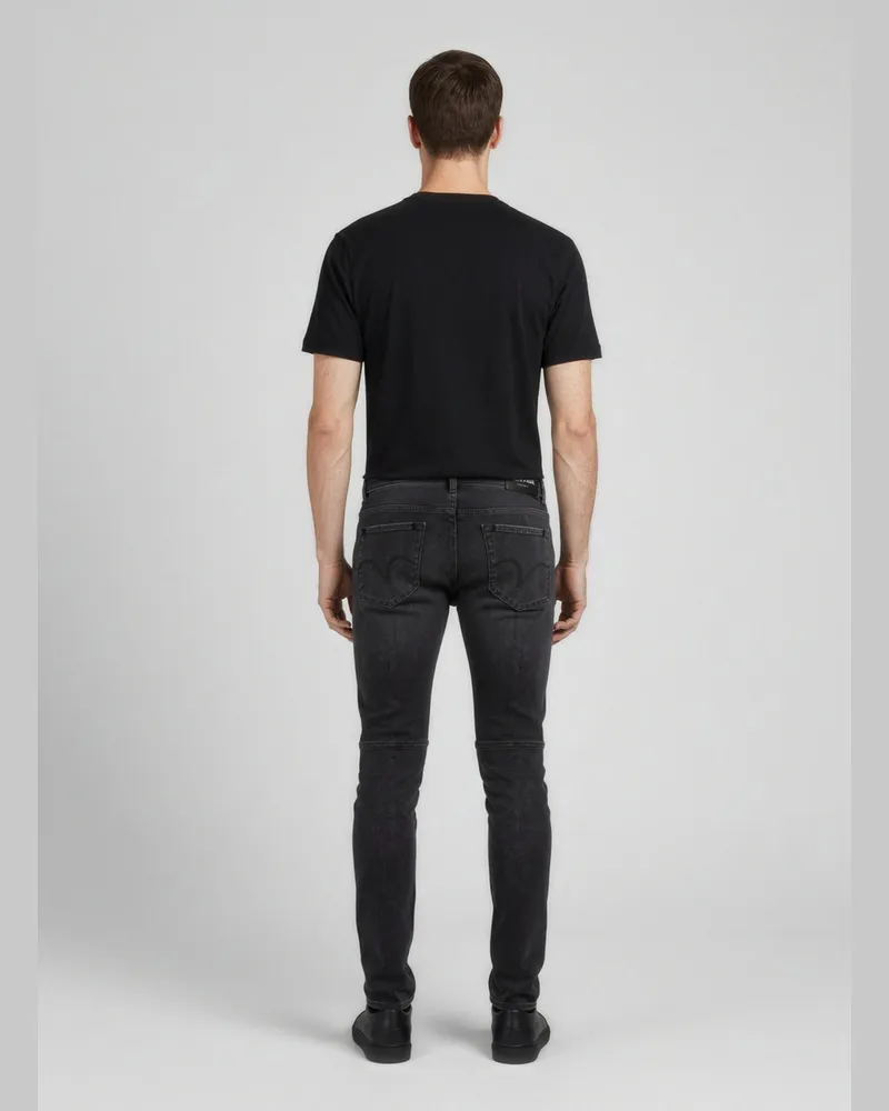 Balmain Men's Black Cotton Slim Fit Jeans Clothing Black