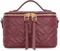 Quilted Lamb Leather Mini Bag — Burgundy