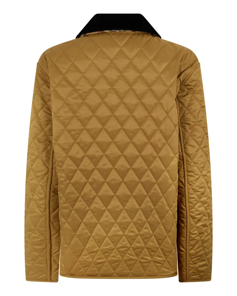 Burberry Women's Quilted Jacket Dranefeld Camel Polyester Camel