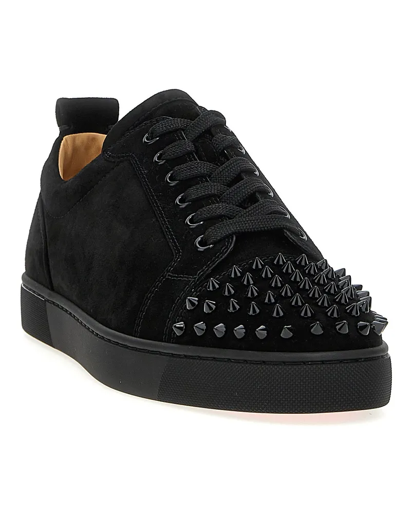 Christian Louboutin Men's Black Calfskin Chunky Sneakers Black