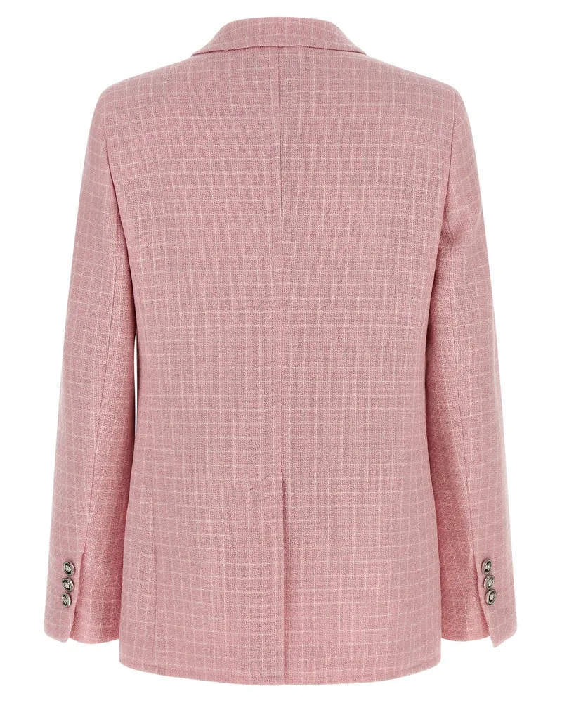 Versace Women's Multicolor Virgin Wool Blazer Clothing Pink