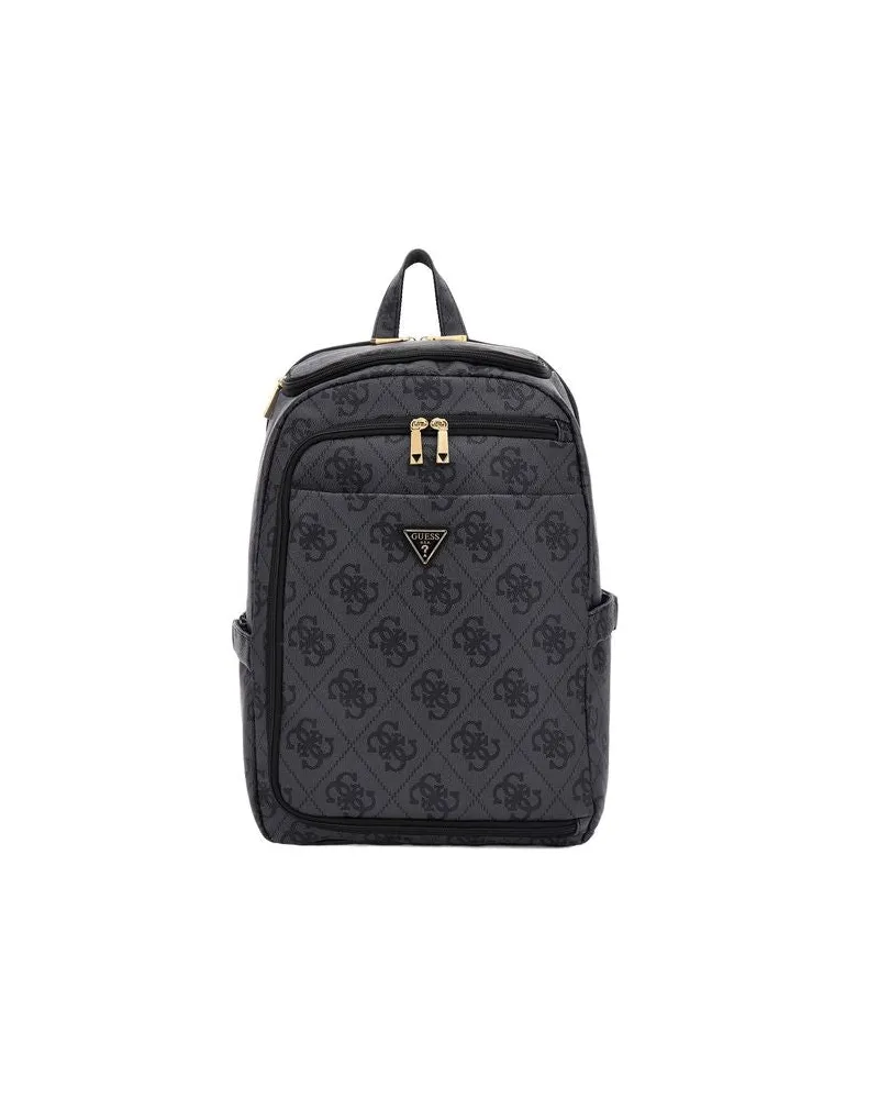 Guess Women's Backpack Coal Logo Polyurethane Bags - Backpacks Gray