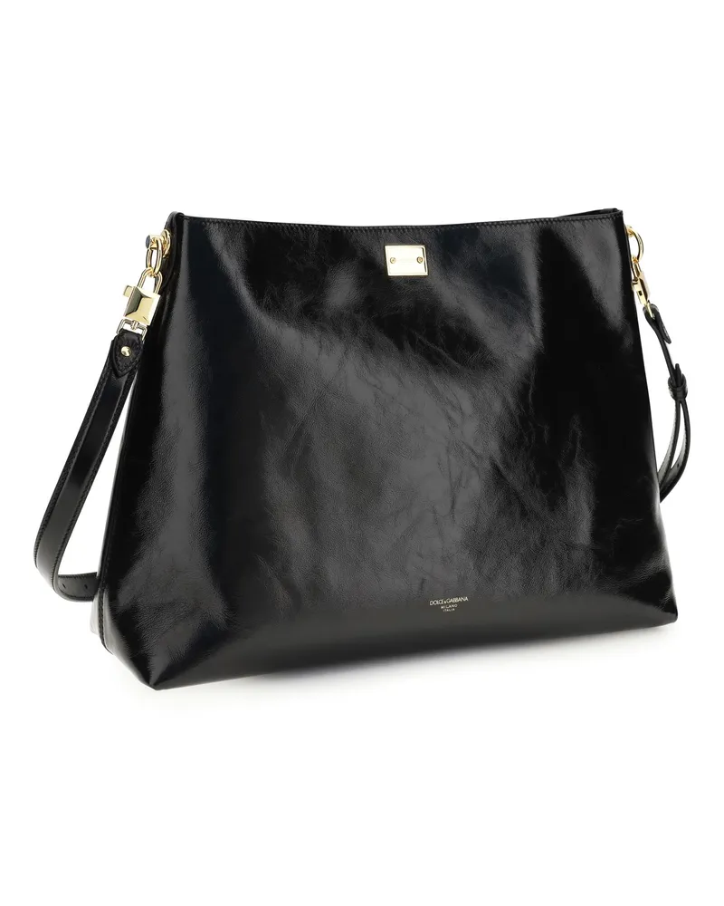 Dolce & Gabbana Vittoria Shoulder Bag — Black Black