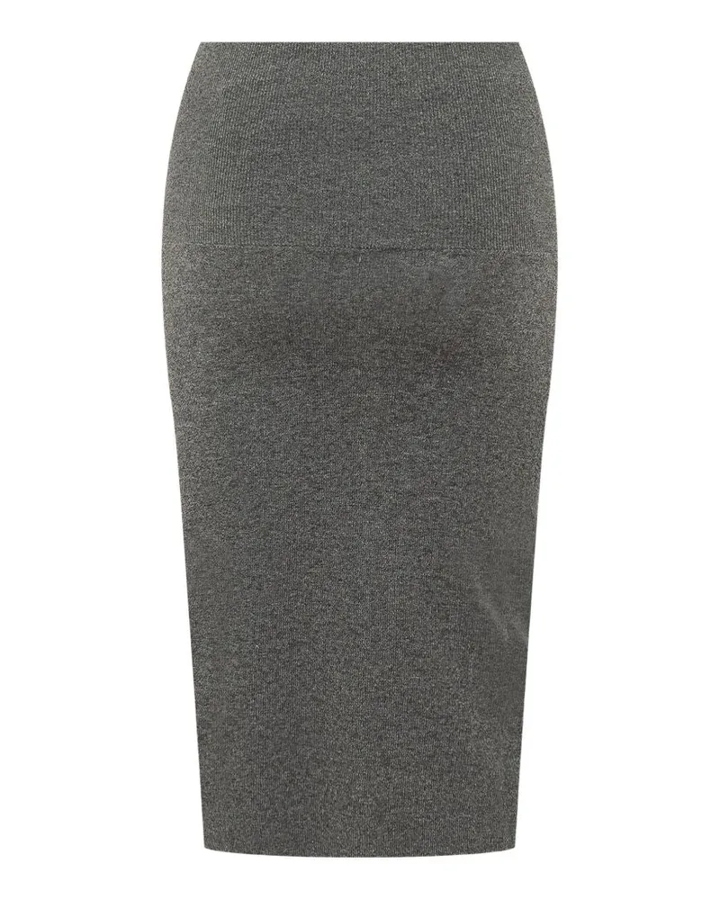 Stella McCartney Wool Knit Pencil Skirt — Grey Grey