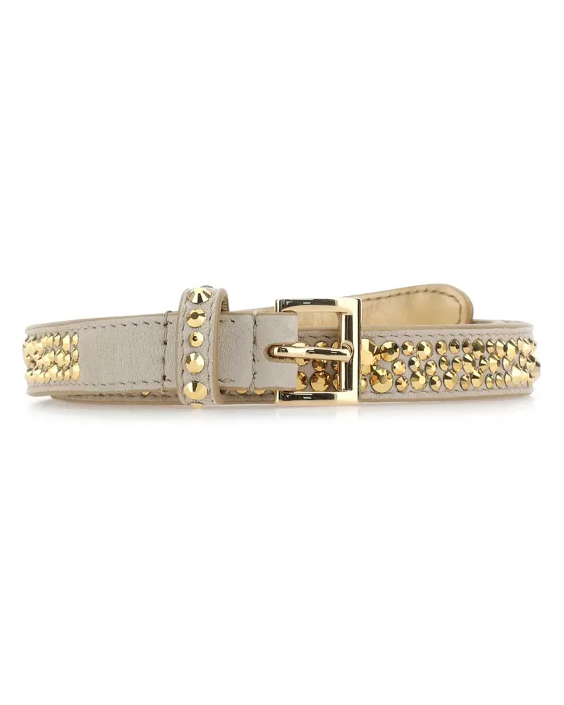 Prada Belt — Silver Silver