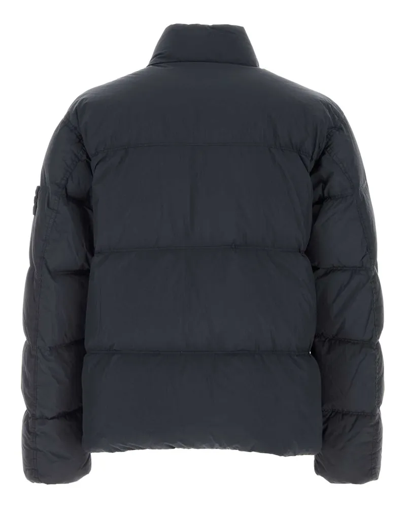 Stone Island Men Navy Blue Nylon Down Jacket Navyblue Piumini Navy