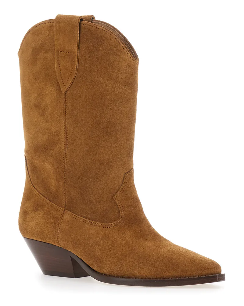 Isabel Marant Women's Cowboy Boots Duerto Brown Suede Brown
