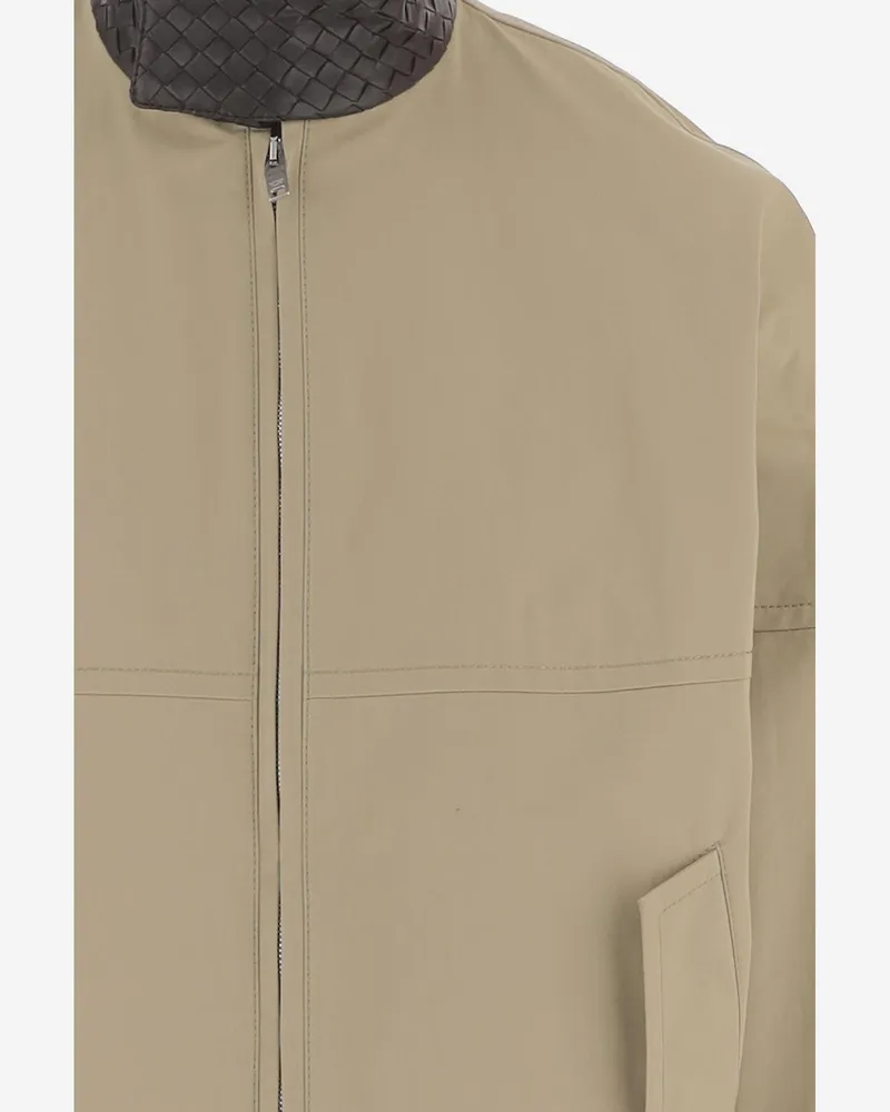 Bottega Veneta Men's Jacket Cotton Beige Beige