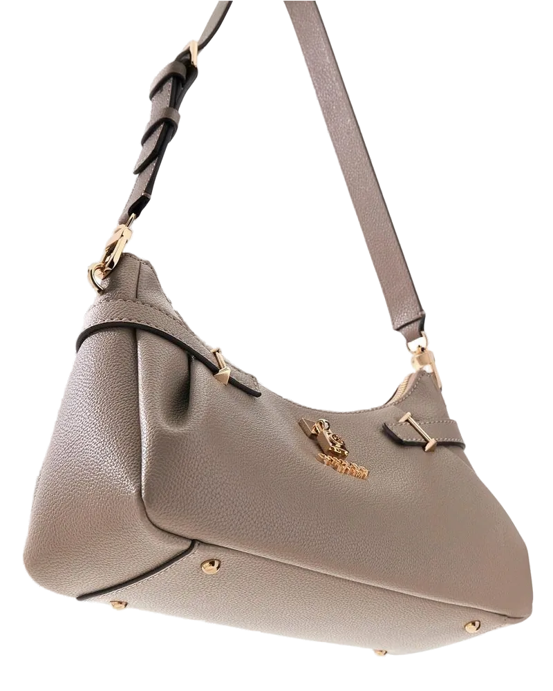 Guess Women's Shoulder Bag Dark Taupe Polyurethane - Shoulder-Bags Taupe