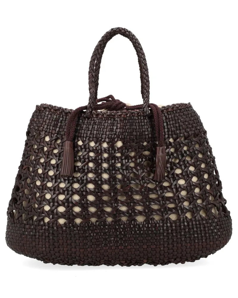 Dragon Diffusion Women's Handbag Santa Cano Dark Brown Leather Handbags Hand Bags Brown