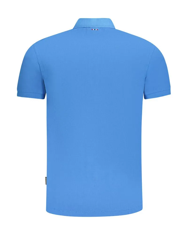 Napapijri Cotton Polo — Blue Blue