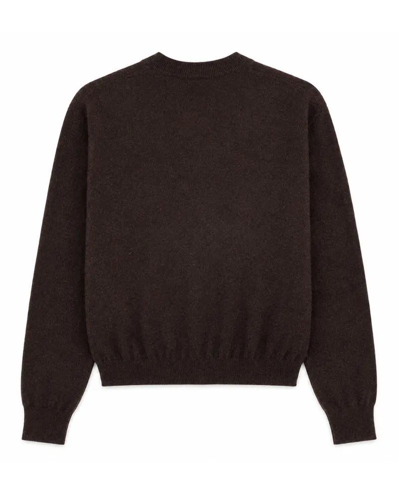 Yves Salomon Cashmere Knit Cardigan — Brown Brown