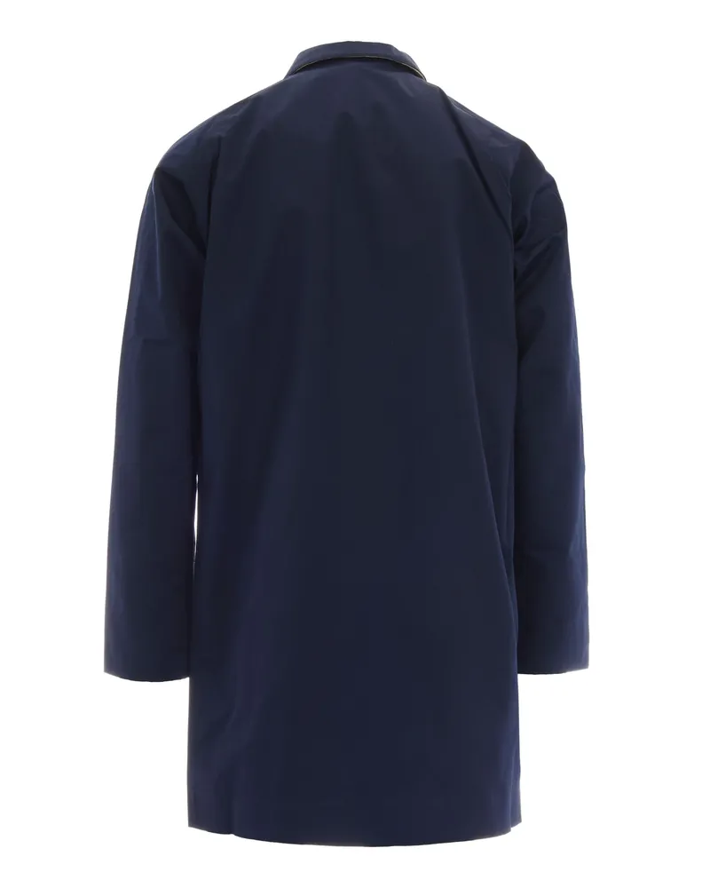 Barbour Men's Jacket Rokig Navy-Highland Lake Polyester Raincoats Navy/highland Coat Navy