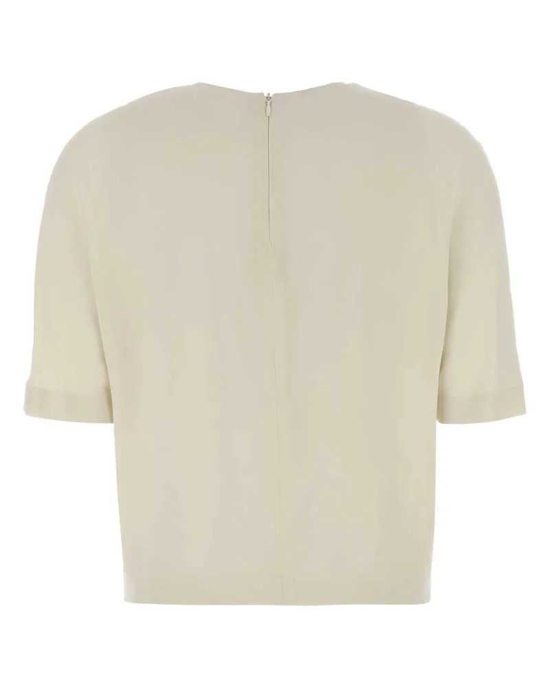 Giorgio Armani Silk T-Shirt — Beige Beige