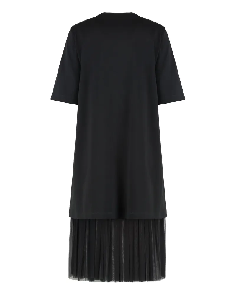 Moncler Women's Cotton And Tulle Dress Black Black