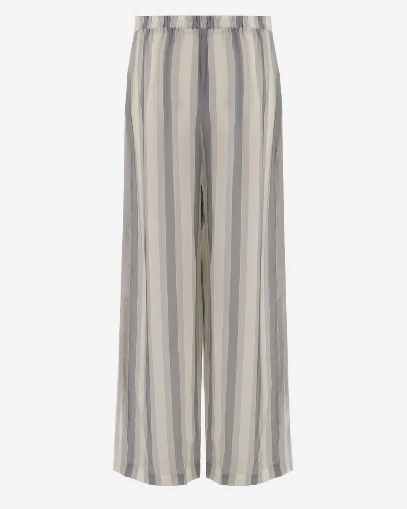 FRANKIE Shop Women's Trousers Cupro Grey Gray