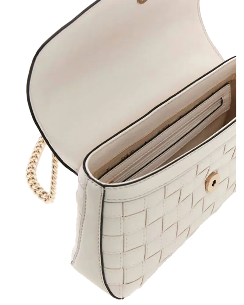 Guess Women's Crossbody Bag Off White Polyurethane - Crossbody-Bags White