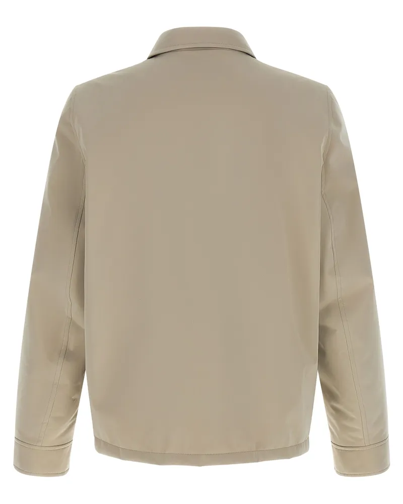 Brunello Cucinelli Men's Gray Polyester Full-Length Jacket Clothing Gray
