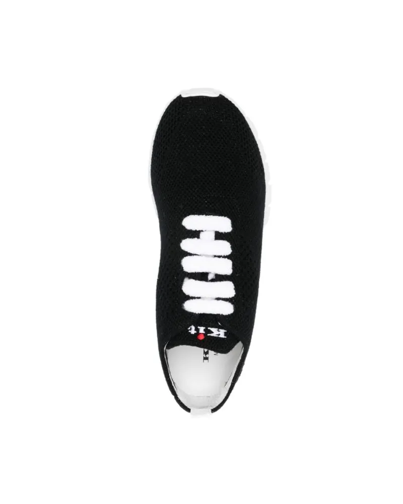 Kiton Women's Fully-Perforated Low-Top Sneakers Aw23 W Black