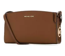 Women's Brown Leather Becca Crossbody Bag Luggage Cow Borse A Mano