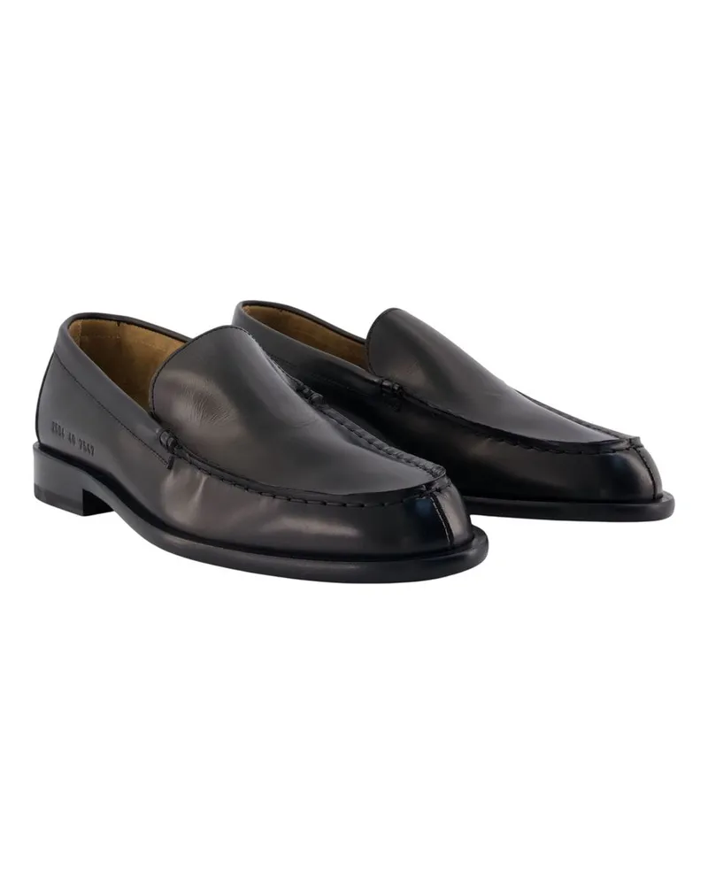 Common Projects Minimal Calfskin Loafers — Black Black