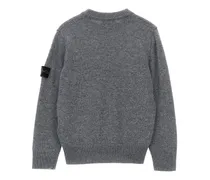 Wool-Blend Crew Neck Sweater — Grey