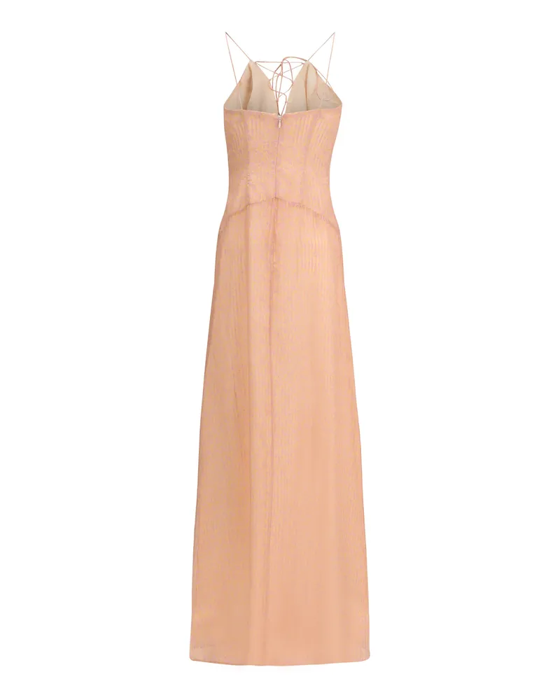 Kristina Ti Women's Charlene Amnesia Long Dress Pink Outer: Silk; Inner: Cupro Pink