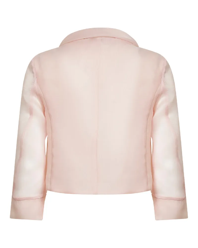 Blanca Women's Bolero Jacket Bainka Pink Organza Polyester Pink
