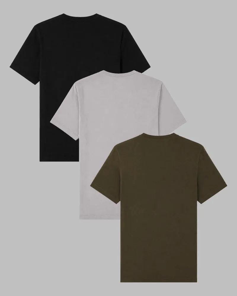 HUGO BOSS Logo-Print 3-Pack T-Shirt — Multicolor Multicolor